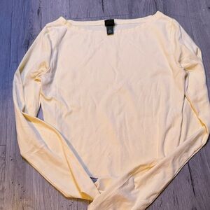 Elegant Cream Long Sleeve Top